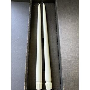 Vintage International Hostess White Butane Candles Set 15 Inches MCM Mod Retro